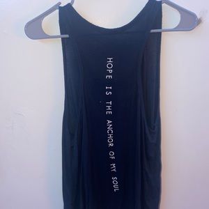 Blue anchor tank top